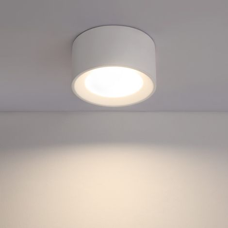 GBLY Deckenleuchte Aufputz Aufbauspot weiß: Aufbaustrahler rund Deckenlampe Flur Modern Deckenspots GX53 Max.10W Deckenstrahler Aufbauleuchte für Küche Esszimmer - Ohne Leuchtmittel