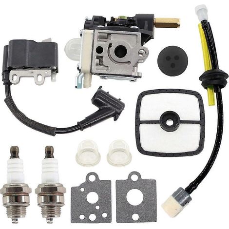 Kit bobine d'allumage/carburateur pour débroussailleuse Echo SRM225, SRM-210, SRM-210i, TC210, EB212, GT225, ES210, GT200, ES255, HC150, HC200, HC201 et HC225 (1/5)