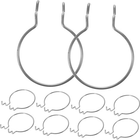 Iron Pegboard Hooks Double L Hook Silver Compact Holder for