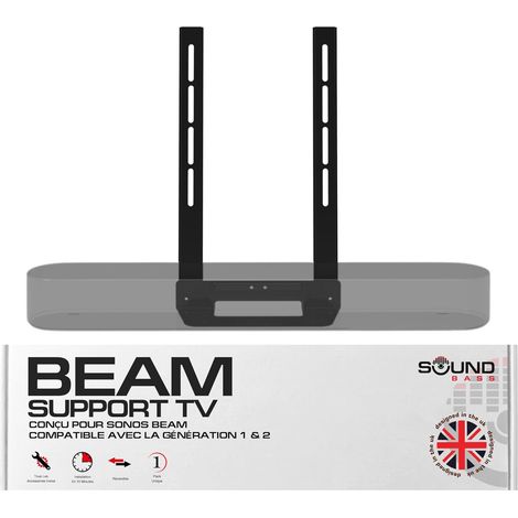 Sound Bass TV Mount for Sound Bar Beam, Under TV, Black Compatible with Beam Generation 1 (1/5)