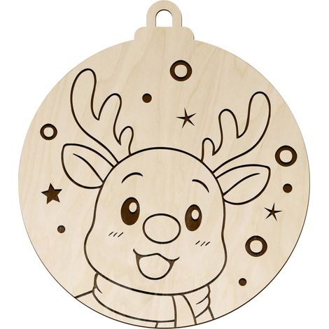Weihnachtsbaumkugel zum Selbermachen mit Decoupage-Malerei für Kinder als Geschenk (1/4)