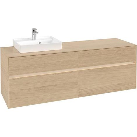 VB WTUS Collaro C078B0 1600x548x500mm avec 4 tiroirs WT en chêne nordique