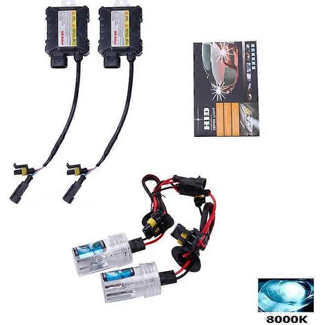 Ampoule de phare LED antibrouillard 8000k H3 HID 55W, ampoule de phare xénon, feu de route