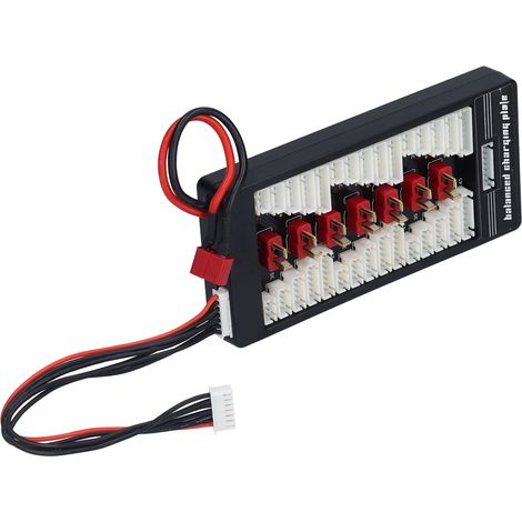 Parallel-Ladeplatine für Lithium-Batterien, IMAX B6 Ladegerät-Zubehör, T-Stecker-Eingang, Erweiterungsbalancer, weiblicher T-Stecker, 2S-6S, für den RC-Modellbau. (1/5)