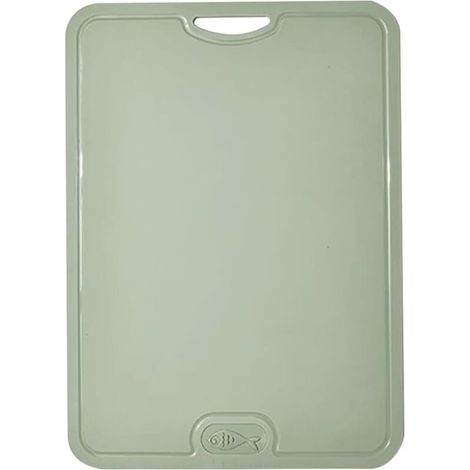 Tagliere flessibile in TPU, senza BPA, con coltello e spremiagrumi, antigraffio, lavabile in lavastoviglie, antiscivolo (verde) (1/4)