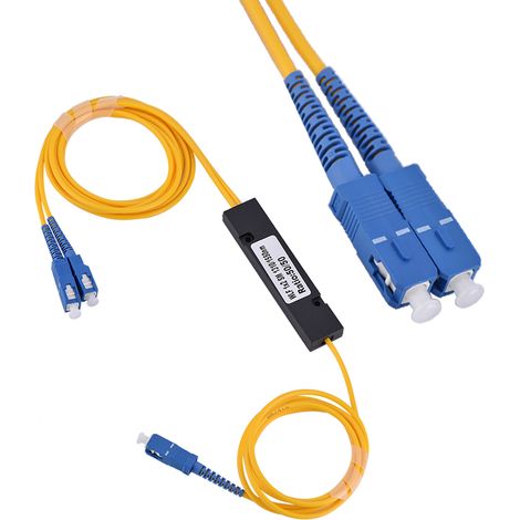 SC 1 zu 2 Singlemode-Glasfaser-Splitter mit SC-Steckern