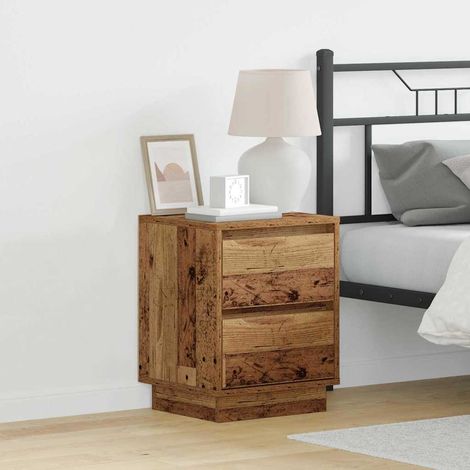 Nachttisch Altholz 39 x 34,5 x 50 cm Holzwerkstoff