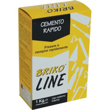 CEMENTO GRIGIO PRESA RAPIDA BRIKO LINE - KG 1 - 12 pezzi