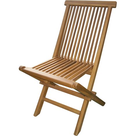 Lot de 2 chaises pliantes en teck Lombok (1/2)