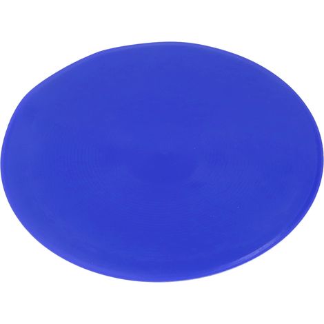 10 disques d'entraînement sportif en plastique, marqueurs de terrain pour football et tennis, lot de 10, couleurs vives, bleu (1/5)