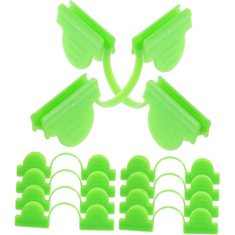 Lot De 50 Pinces De Fixation En Plastique Pour Clips De Jardin Double Pince Pour Film Thermique Robustes Et Faciles À Utiliser (1/5)