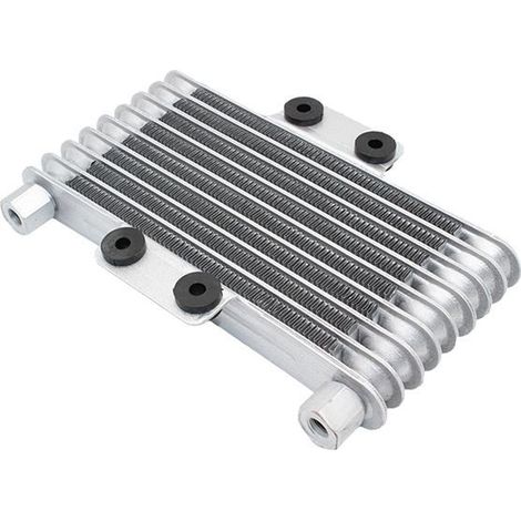 Available in 1 color: silver. Material: Aluminum. Engine universal oil cooler/radiator. (1/5)