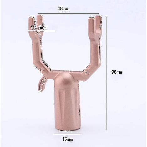 Kit de 6 supports métalliques pour branches d'arbres, béquilles et tuteurs pour redresser les branches des vignes, vergers et jardins - Or rose (1/5)