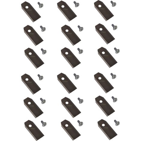 18 X 4,3 CM lame en acier inoxydable pour robots tondeuse McCulloch ROB R600, R1000 / FLYMO 1200R (1/3)