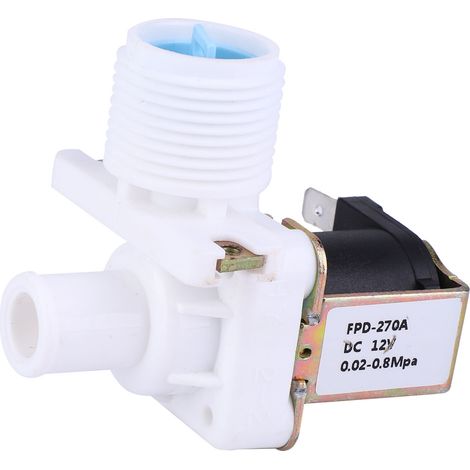 Électrovanne d'arrivée d'eau pour lave-linge G3/4 DC12V FCD270A (1/5)