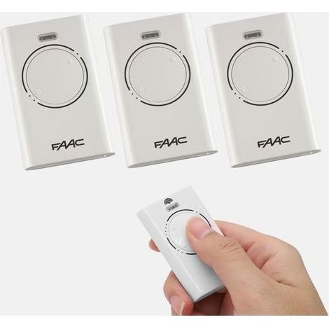 FAAC XT2 868 SLH Black Remote Control, Pack of 3 - White (1/4)