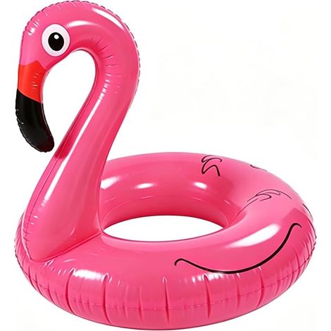 Bouée Gonflable Flamant Rose pour Enfants (3-12 Ans)  1x Anneau de Natation Sûr pour Piscine (1/5)