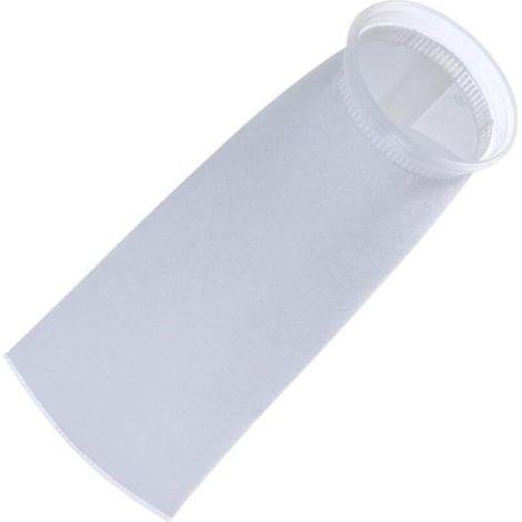 Chaussettes filtrantes pour bassin - 1 micron - Blanc thermocollé - Pour fontaine d'eau de jardin (100 um)