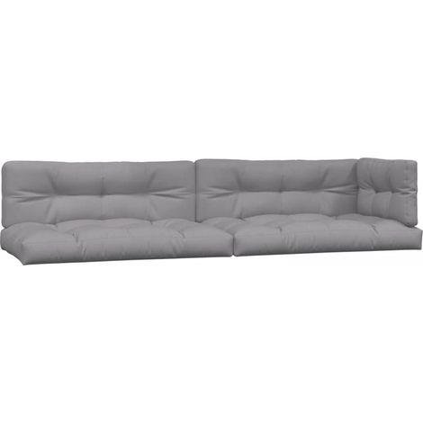Maison Exclusive - Cojines para palets 5 unidades tela gris