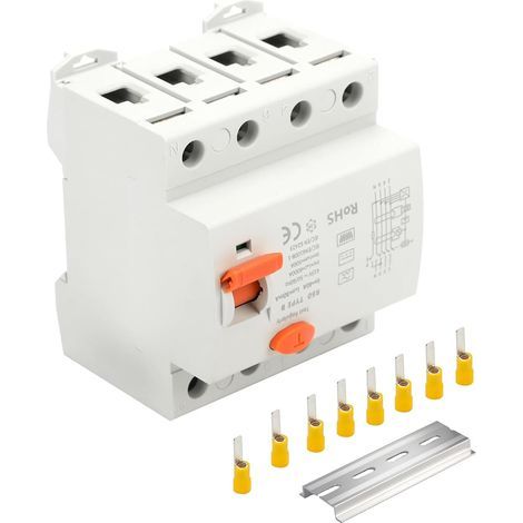 Disjoncteur Différentiel 40A 30mA type B 4-broches disjoncteur de courant résiduel interrupteur intensif à tout courant Fusible automatique pour les stations de charge de boîtes murales (1/5)