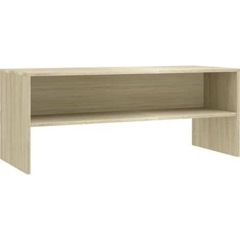 Mueble de TV madera contrachapada color roble 100x40x40cm vidaXL