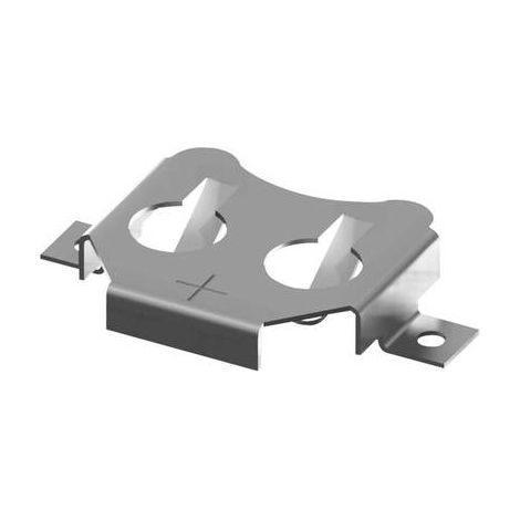 Support de pile bouton CR1616, CR1620, CR1632 Keystone Electronics SMT Holder for 16mm Cell-Tin Nick (1/2)