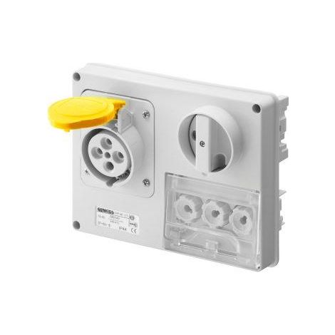 SOC.PR.VE.H.S.F.3P+T 32A 110V 4H CBF GEWISS GW66135