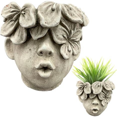 Vaso da fiori con testa fiorita, altezza 15,5 cm (1/5)