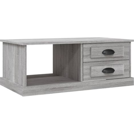 Maison Exclusive - Couchtisch Grau Sonoma 90x50x35 cm Holzwerksto