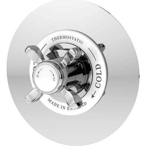 Traditional Concealed Thermostatic Shower Valve with Temperature Control - Chrome Finish by Balterley
