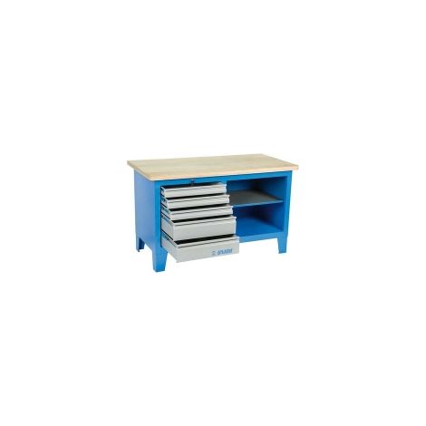 Werkbank Unior 612328 statische Last 2300 kg Holzplatte