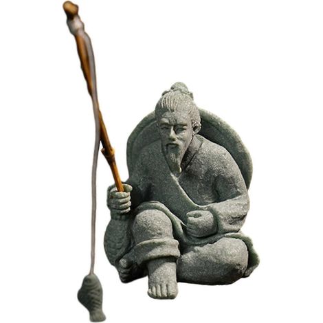 Sandsteinstatue, Miniaturfigur, Kunsthandwerk, dekoratives Geschenk, Kunstwerk, Gartenaccessoires, Landschaftsdekoration für Blumentöpfe im Freien-Style B (1/5)