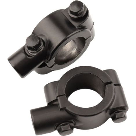 Lntyq stück Klemm Adapter für Lenker Spiegel, Universal Rückspiegel Halter Lenker Spiegel Halterung Montieren Aluminium (1/4)