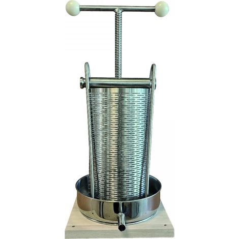Obstpresse, Weinpresse, Apfelpresse - maxi, 5 l mit Edelstahl Doppelkorb (1/5)