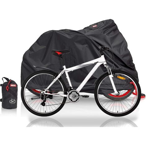 Housse de vélo imperméable, résistante aux intempéries en matériau indéchirable, bâche de vélo Oxford extra solide, haute protection UV, housse de protection pour 1 à 3 vélos (1/5)