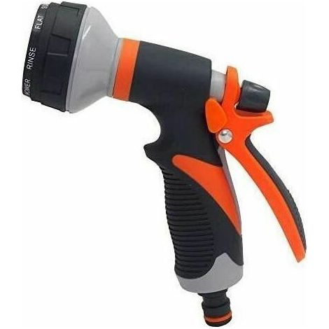 Pistolet pulvérisateur pour tuyau d'arrosage 8 modes - Pistolet pulvérisateur haute pression pour corps de jardin ajuste le débit d'eau pour l'irrigation du jardin et les plantes, lavage de voi (1/5)