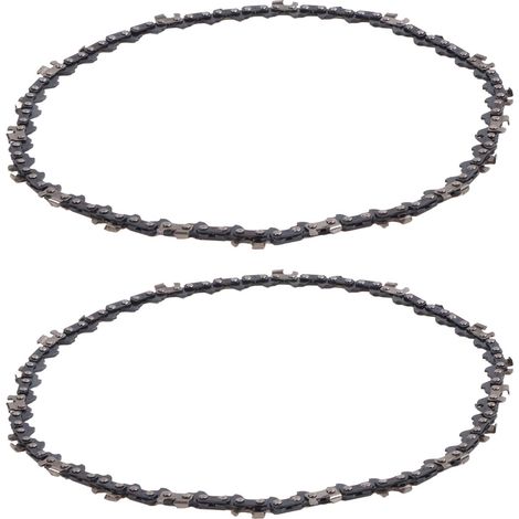 Lot de 2 chaînes de tronçonneuse de 20 cm (8 pouces) en acier au manganèse haute dureté, pour accessoires de tronçonneuse (1/5)