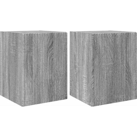 Maison Exclusive - TV-Wandschrank Wandmontiert 2 pcs Graues Sonom