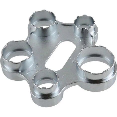 Clé de démontage d'aérateur de robinet, outil de réglage de robinet, clé de plomberie pour pièces de robinetterie d'évier de cuisine et de salle de bain (1/5)