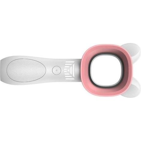 Ventilateur portable sans pales, 3 niveaux de puissance, sûr, en forme de dessin animé, mini ventilateur électrique blanc (1/4)