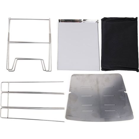 Barbecue extérieur en acier inoxydable, barbecue pliable pour le camping et la cuisine-AquaForge