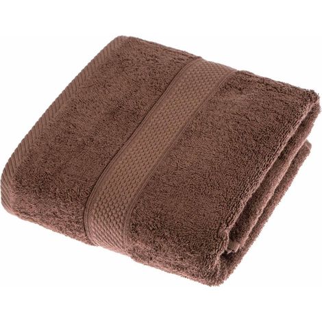 HOMESCAPES Turkish Cotton Chocolate Bath Towel