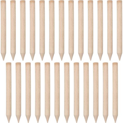 Piquets - Bois De Hêtre - 30 Cm - Pour Tomates Et Légumes - Kit 25 Pièces (1/5)
