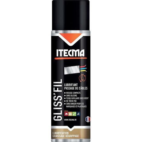 Lubrifiant passage de câbles Gliss'Fil. aérosol 400 ml net - ITW SPRAYTEC ITECMA