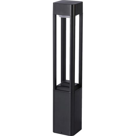 Paletto giardino 80cm LED 10W 3000K nero NUTRI Italux (1/4)