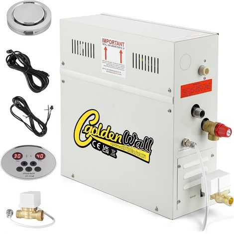 6KW Sauna Steam Generator, Space of 6m³, 95-131 °F Adjustable (1/5)
