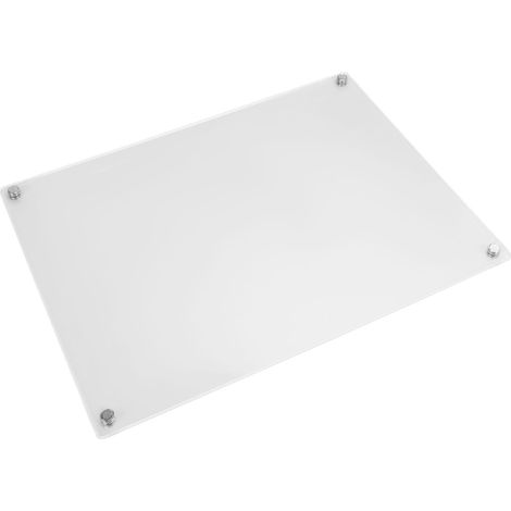 Tableau blanc magnétique en acrylique pour frigo, calendrier planificateur transparent réutilisable 40x30 cm avec 6 feutres (1/5)