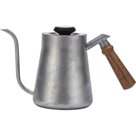 Teekessel aus Edelstahl mit Holzgriff und Thermometer – Präzise Temperaturregelung, ideal für Tee und Kaffee