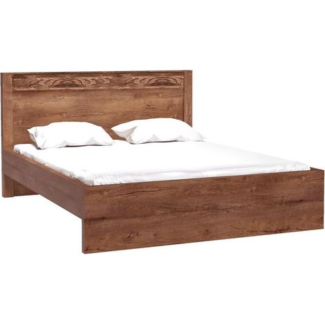 Lit Serfeno 117, Frêne, Double, 160x200, Stratifié, Disponible, 170x210x100cm, LED: Disponible (1/4)