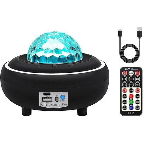 Projecteur, projecteur veilleuse étoilée avec haut-parleur Bluetooth et musique, lampe étoilée de plafond B (1/5)